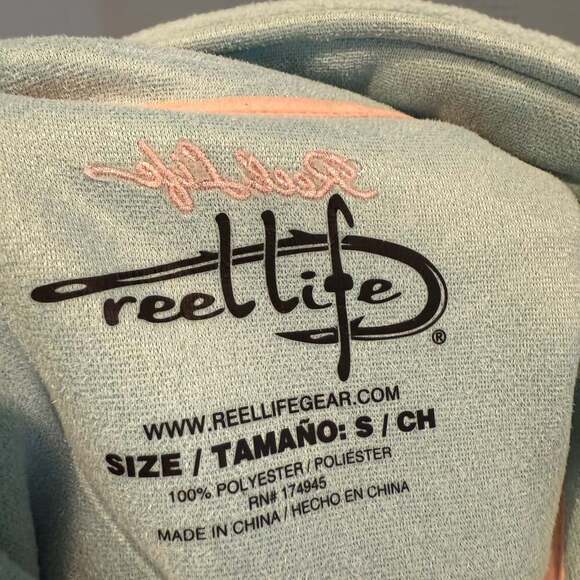 Reel Life Women's Phaedra LS Coastal Performance Ocean Breeze Stamp - Picture 3 of 5